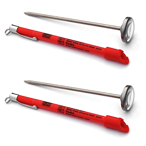 DayMark Safety Systems Stainless Steel Pocket Thermometer with Calibration Sleeve (2-Pack)