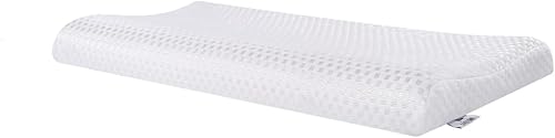 SUQ I OME Slim Sleeper - Almohada delgada de látex para dormir, perfil delgado y bajo para dolor de cuello, estómago, dormir de espalda y dormir de