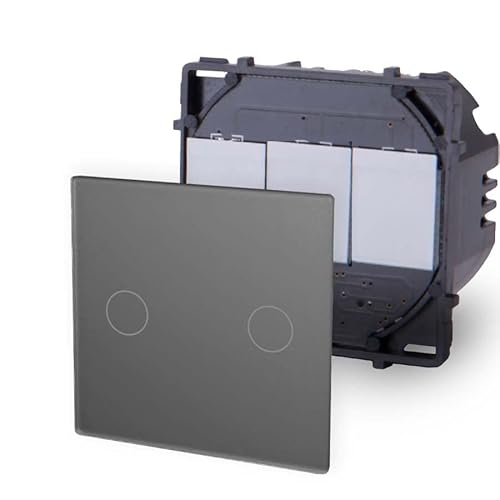 Luxus-Time Point Touch Innenleben Seriendimmer Dimmer Lichtschalter Wandschalter Modul für UP in Grau