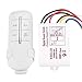 Interrupteur de télécommande 240V Interrupteur de commande sans fil Interrupteur de lampe de télécommande Stable pour Droplight/lampe en cristal(MR704, Four-way load 4 * 1000W, pink)