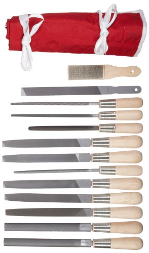 Simonds 13 Piece All Purpose Hand File Set with Handles, American Pattern,72758820