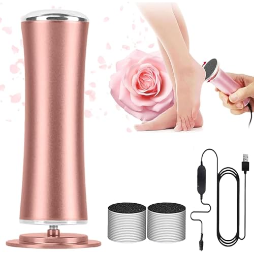 Lima Eléctrica for Pies Honey Glow Foot Con 60 Discos De Repuesto Y Velocidad Ajustable. Ideal for Callos, Piel Muerta Y Pies Agrietados. For Mujeres Y Hombres. Pedicura En Casa(Or)