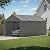 Phonjoroo Carport, 10‘ x 20’ Heavy Duty Enclosed Garage All-Season Car Canopy with Removable Sidewall & Doors, Portable Canopy with Water-Resistant Tarp, Outdoor Storage Shelter for Car, Truck(Grey)