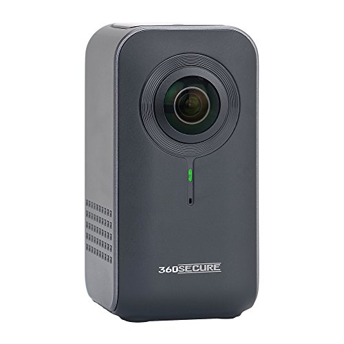 Preisvergleich Produktbild dnt 360SECURE 360 Grad Überwachungskamera für Zuhause Anthrazit Grau