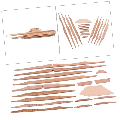 SWOOMEY 17pcs 41 Luthier Tools Luthier Diy Accessories Spruce Brace Wood Kit Spruce Brace Kit Spruce Acoustic Braces Unfinished Bass Fretboard Ukulele Accessories Wooden Guitar