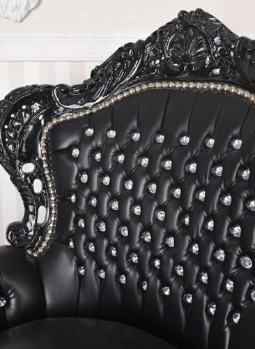 XXL Sessel Polstersessel Schwarz cat588c98 Palazzo Exklusiv – Bild 5