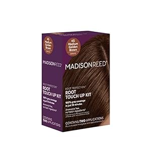 Madison Reed Root Perfection Permanent Root Touch Up, Medium Golden Brown 6G Dervio, 10 Minutes for 100% Gray Root Coverage, Ammonia-Free Hair Dye, Two Applications
