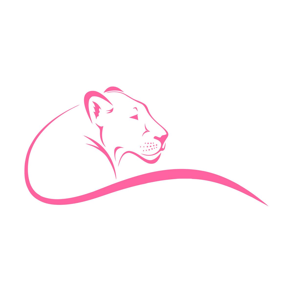 Lioness Wall Decals Lion Wall Art Stickers Animals Safari Predator Vinyl Sticker Home Decor Bedroom Wild Pet Murals Small - 20x42cm