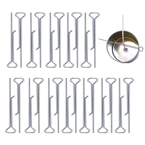 Clips para mechas de vela de acero inoxidable 30 unidades miniatura 4