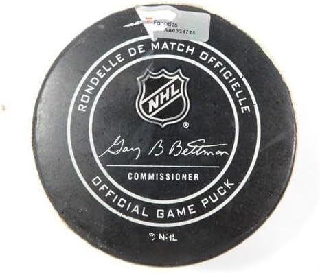 2018 Arizona Coyotes vs. Ottawa Senators Game Used Puck 3-3-18 AA0021725 - NHL Unsigned Game Used Pucks