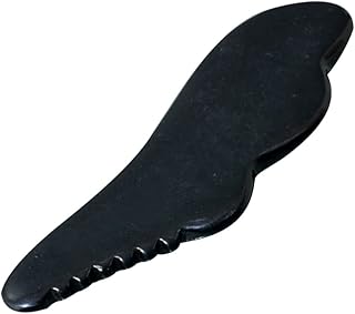 MILISTEN Gua Sha Ferramentas de massagem de raspagem Pentes de raspagem de obsidiana Pentes de massagem Gua Sha Pranchas para massagem facial SPA Tratamento de ponto de gatilho de acupuntura