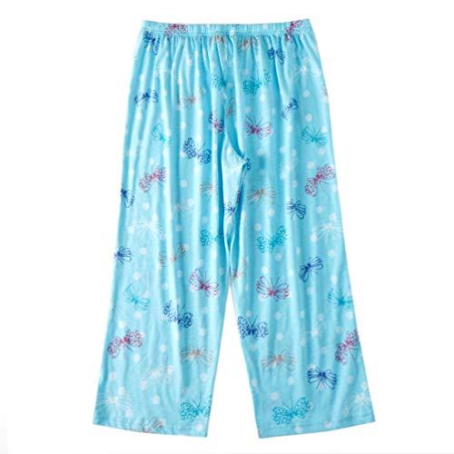 Image of ENJOYNIGHT Women's Capri Pajama Pants Lounge Causal Bottoms Print Sleep Pants