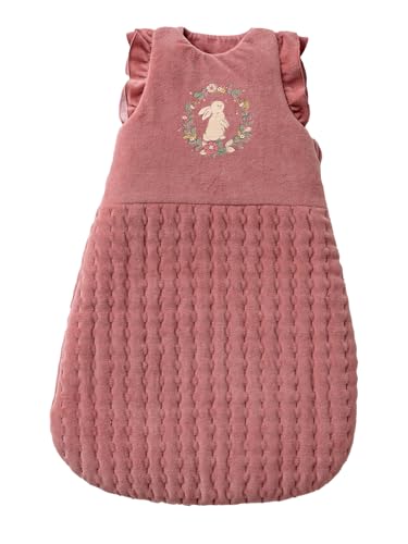 VERTBAUDET Gigoteuse hiver manches longues amovibles LAPIN ENCHANTÉ vieux rose 0/6M