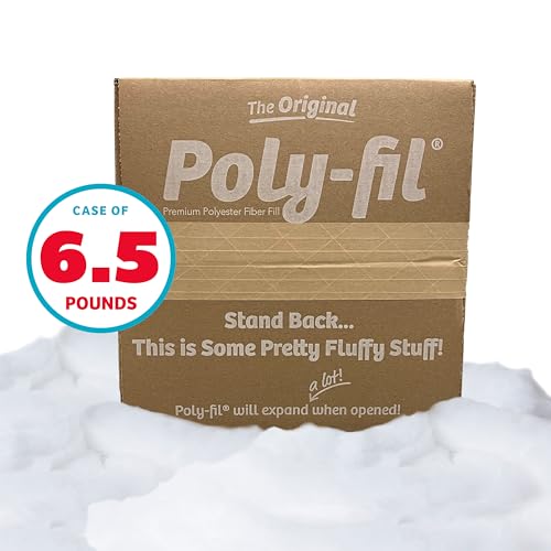 Image of Fairfield The Original Poly-Fil, Premium Polyester Fiber Fill, Soft Pillow Stuffing, Stuffing for Stuffed Animals, Toys, Cloud Decorations, and More, Machine-Washable Poly-Fil Fiber Fill, 6.5 lbs. Box