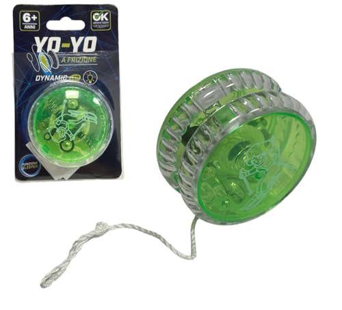 Yoyo Professionale per Bambini e Principianti con Luce Led e Frizione per Risposta Reattiva Automatica - Acrobazie ed Effetto Luminoso, Colori Assortiti