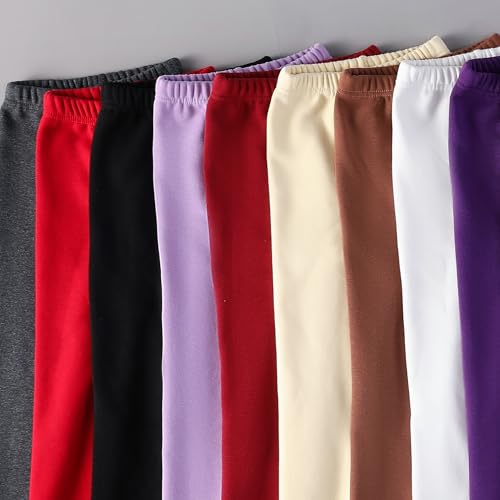 Kiench Girls Winter Fleece Lined Leggings Cotton Thick Thermal Tights Pants for 3-11 Years4