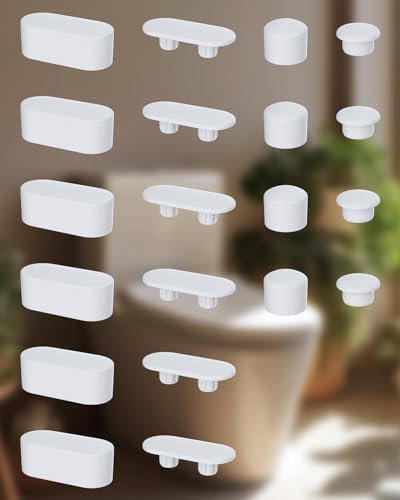 Hibbent 10 PCS Toilet Seat Bumpers, Strong Adhesive, Toilet Spacers Bidet - image 7