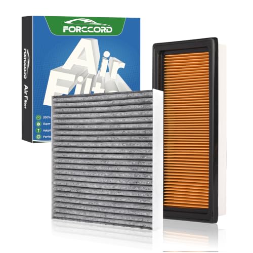 Image of Cabin & Engine Air Filter Combo for Nissan Versa & Versa Note 2014-2019 | Nissan Micra 2015-2019, Replace#CF12237,165461HK0A,Air Filter Kit Replacement Car Accessories