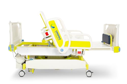 Image of UNIPRO 8 Functions Motorized Bed with Commode,Multi-Function Electric Nursing Bed with Toilet, Rear wash Function, Automatic Commode Flush System,Can be Made as Chair-Sitting Position