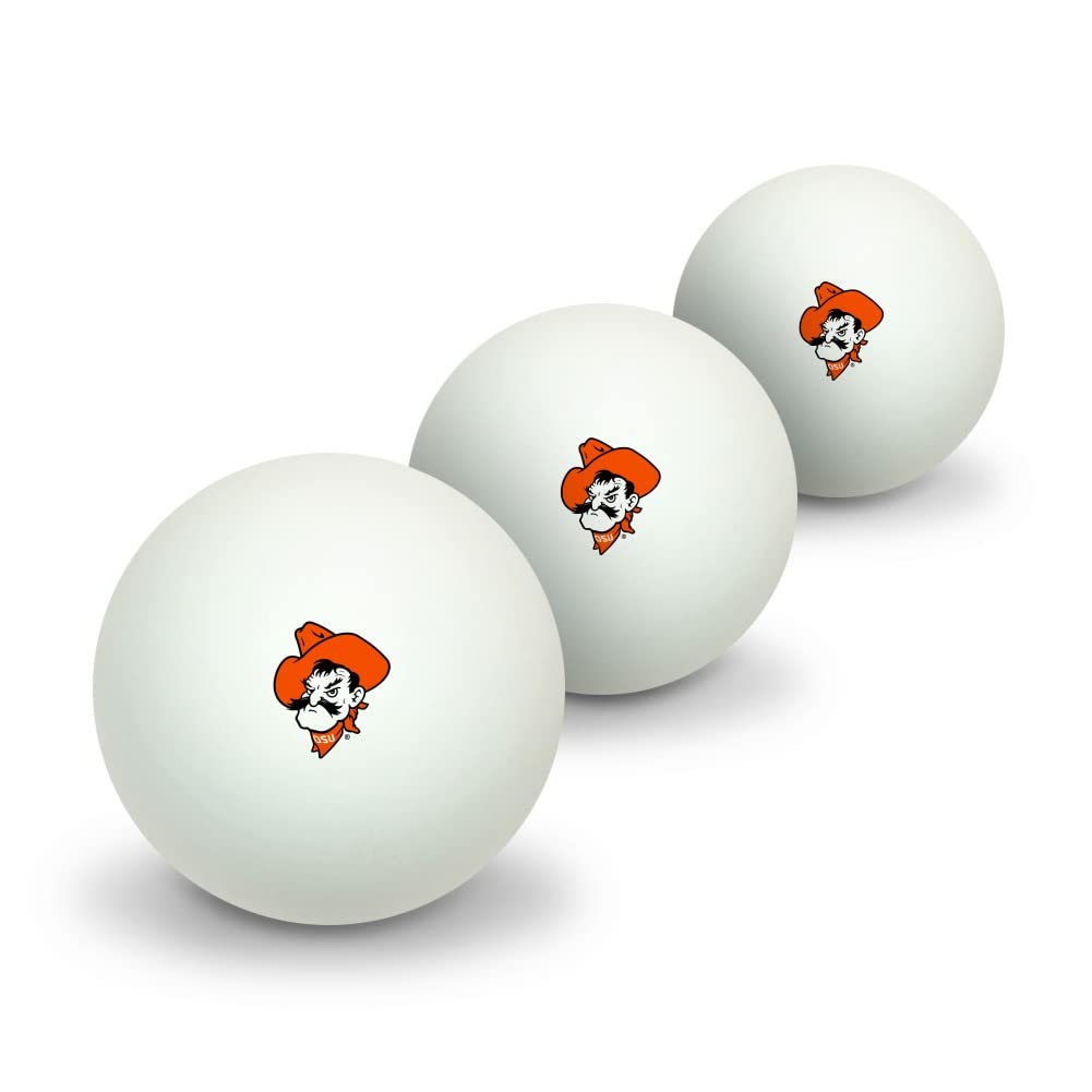 GRAPHICS & MORE Oklahoma State University Secondary Logo Novelty Table Tennis Ping Pong Ball 3 Pack
