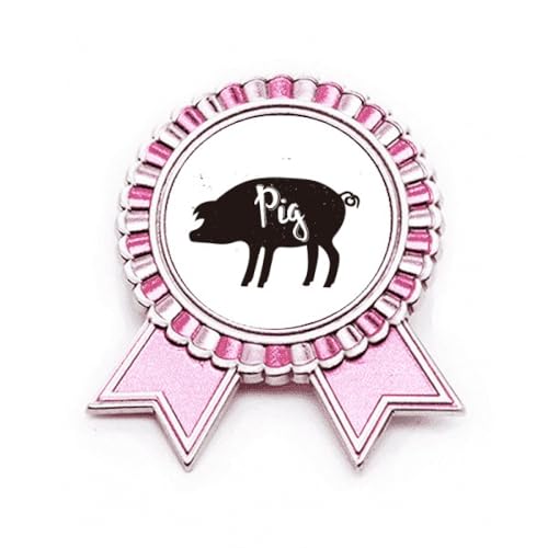 Broche cochon noir et blanc un cadeau original pour passionnés