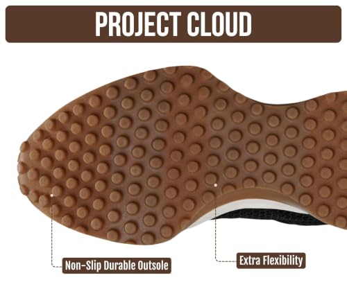 Image of Project Cloud Trendy Fashion Sneakers for Women 2026 - Memory Foam and Non-Slip Comfortable Casual Ladies Shoes for Womens Fashion Sneakers - Lightweight Lace-up Shoes (Lecco)