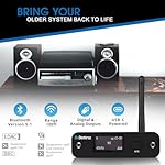 B2 aptX HD, LDAC Hi-Fi Bluetooth 5.1 Audio Receiver,Bluetooth Adapter with ESS DAC, Analog Stereo RCA Output, Enhanced Working Range,OLED Display, Digital Coaxial & Optical Outputs - Image 3