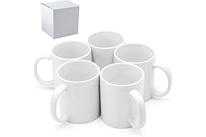 36-Pack Sublimation Blank Mugs, 11oz Ceramic Coffee Mugs