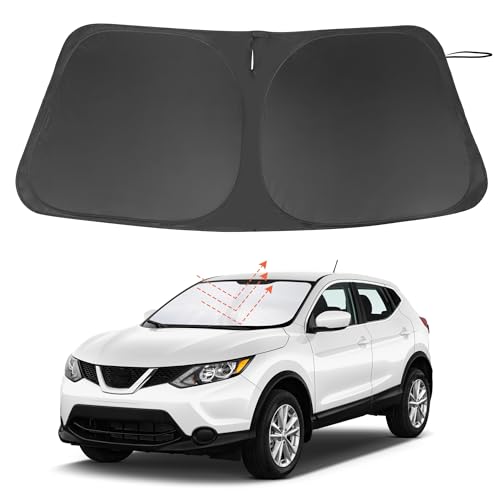Image of Windshield Sun Shade Custom Fit for 2017-2024 Nissan Rogue Sport (Not for Rogue) Accessories Foldable Sunshade Sun Blocker Protect Car from Sun Rays & Heat Damage Keep Car Cooler