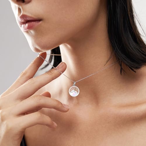 2 Pcs Silver & Gold Mustard Seed Necklace, Mustard Seed Necklace for Women Religious Faith Gift2