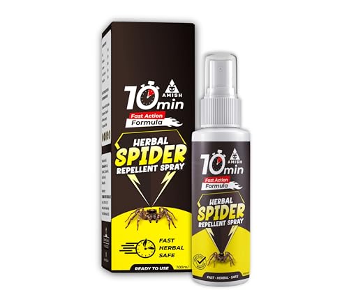 Image of Amish Herbal Spider Spray 100 ml|10 Minutes Formula |Removes Entire Spider Colony|Powerful 100% Organic No Chemical Spider Repellent Spray for Home Office & Garden Long Lasting Protection