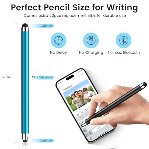 Lápiz capacitivo universal 2 en 1 de precisión para Android y Galaxy 4