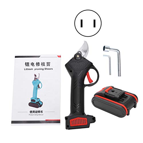 Tesoura elétrica de poda, bateria de lítio de alta potência, ramos de cortador de galhos de aço para