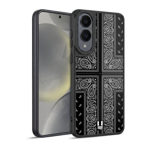 Coque Samsung S25 Edge Croix Noire Bandana en gel antichoc Head Case Designs
