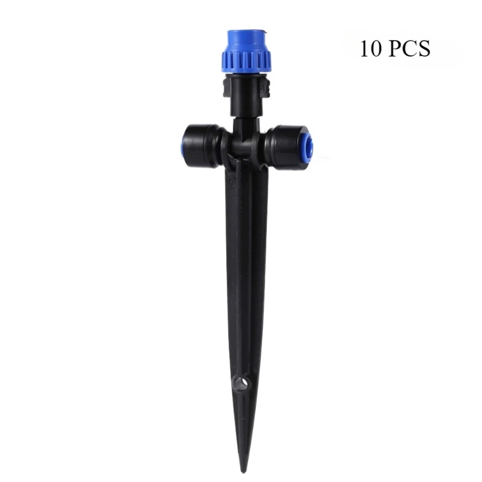 Fournitures de Jardin Goutteur d'irrigation réglable de 1/4" arroseur à 360 degrés Outil d'arrosage Goutte à Goutte Tuyau de 4/7 mm Jardin Cour Serre Fournitures d'irrigation(10 PCS)