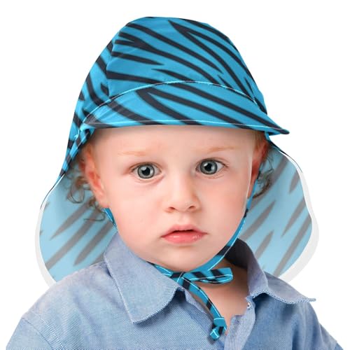 Baby Girl Sun Hat Summer Beach Hats Toddler Boys Infant with Wide Brim Strap Outdoor Neck Flap Hat 2-4T2