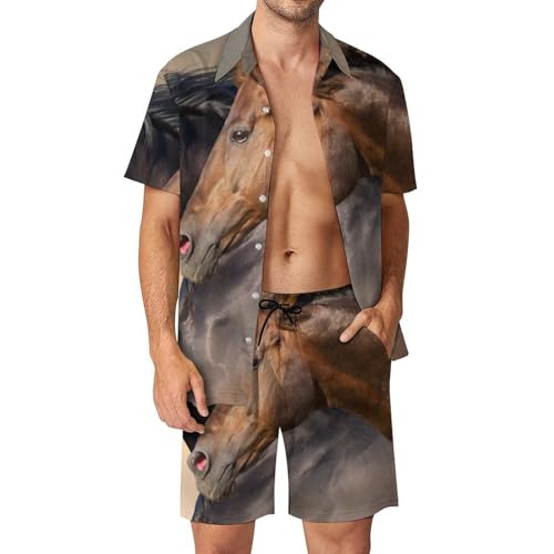 Chemise Hawaïenne Hommes pour rester au frais tout l'été avec l'ensemble short et pantalon