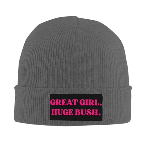 Viysuol Great Girl Huge Bush Beanie Cap Warm Ski Winter Knit Hat Deep Heather