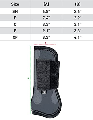 Horze Adepto Open Front Tendon Boots | Durable Shell With Neoprene Lining - Coral Gold - Horse #TOP4