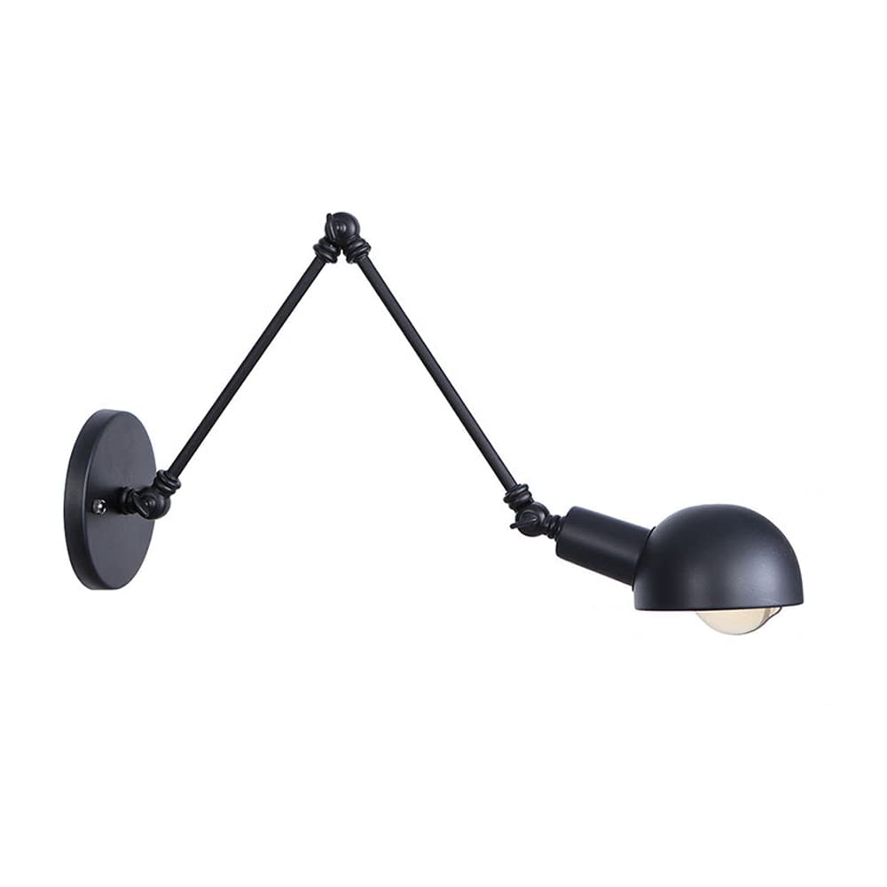 FYZDLAOR Industrial Style Wrought Iron Long Arm Sconces,Hardwired Industrial Wall Sconce,for Kitchen Bedroom Doorwayaisle Stairs Corridor Balcony Restaurant Bar