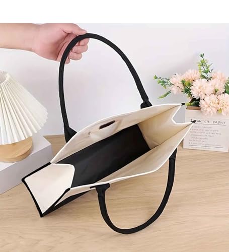 Bolsa Tote personalizada de lona de algodón miniatura 6