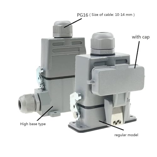 Conector industrial HDC-HA-10/16 250V 16A resistente miniatura 7