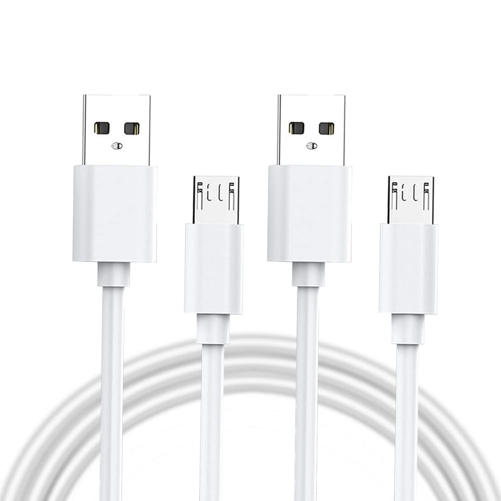 2Pack 6.6ft Micro USB Charger Cable Cord for Samsung Galaxy