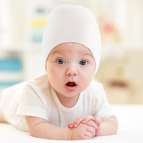 DRESHOW BQUBO 6 Pack Baby Hats for Boys Girls Unisex Baby Hat Soft Knit Cap Nursery Beanie for Newborn Infant Toddler Kid2