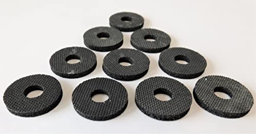 10 Stück Moosgummi M8 25 mm x 9 mm x 3 mm Manufaktur Martinshof Karosseriescheiben Distanzhülsen für M6 Distanzstücke Rund aus Kunststoff Hülsen