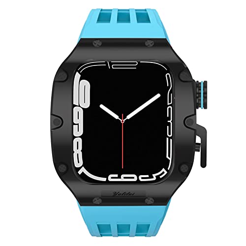 Kit modification montre de luxe en caoutchouc pour Apple Watch 45mm - 2