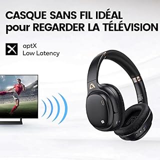 Ankbit E600Pro Casque Audio Bluetooth Antibruit Actif Hybride avec aptX HD & Low Latency, Casque Supra-auriculaire sans… - Les Beatles, Paul McCartney, John Lennon, RIngo Starr, George Harrison Ankbit E600Pro Casque Audio Bluetooth Antibruit Actif Hybride avec aptX HD & Low Latency, Casque Supra-auriculaire sans… – Image 5