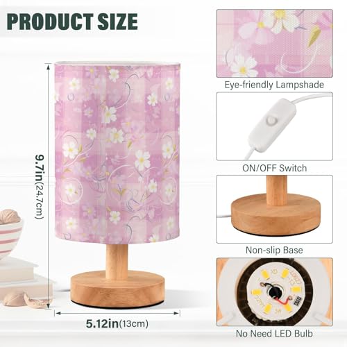 Lámpara de mesa pequeña con diseño Art Deco y USB miniatura 3