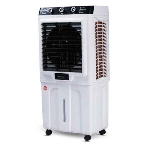 Image of Turbo 100 Air Cooler |100Ltr Tank Capacity | 18 Inch Fan | Big Ice-Chamber | 3-Speed with Auto Swing | 4-Way Air Deflection | Dense Anti-Bacto Honeycomb Cooling Pads