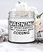 Funny Coding Candle Warning May Spontaneously Start Talking About Coding 9oz Vanilla Scented Candles Soy Wax